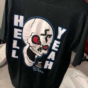 Stone Cold Steve Austin “Wanna raise some hell” black vintage T.